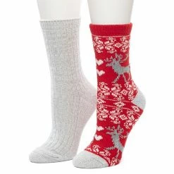 Women's Cuddl Duds 2 Pair Pack Reindeer Fairisle Spacedye Crew Socks Country Blue 9 Women's Cuddl Duds 2 Pair Pack Reindeer Fairisle Spacedye Crew Socks Country Blue -Cuddl Duds Shop unnamed file 1932