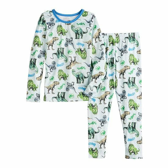 Toddler Boy Cuddl Duds® Jurassic Park Baselayer Set 1 Toddler Boy Cuddl Duds® Jurassic Park Baselayer Set