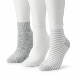 Women's Cuddl Duds® Everyday 3-Pack Anklet Socks White -Cuddl Duds Shop unnamed file 1950