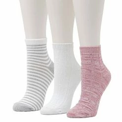 Women's Cuddl Duds® Everyday 3-Pack Anklet Socks White -Cuddl Duds Shop unnamed file 1951