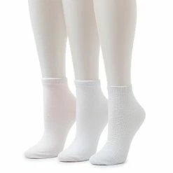 Women's Cuddl Duds® Everyday 3-Pack Anklet Socks White -Cuddl Duds Shop unnamed file 1955