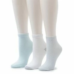 Women's Cuddl Duds® Everyday 3-Pack Anklet Socks White -Cuddl Duds Shop unnamed file 1957