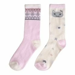 Cuddl Duds Girls 2-Pack Plushfill Crew Socks Fox -Cuddl Duds Shop unnamed file 1967