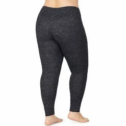 Plus Size Cuddl Duds® Soft Knit Leggings Dark Charcoal -Cuddl Duds Shop unnamed file 2029