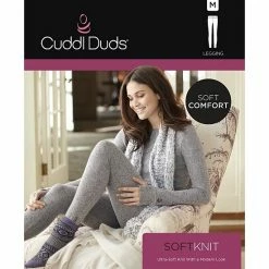 Plus Size Cuddl Duds® Soft Knit Leggings Dark Charcoal -Cuddl Duds Shop unnamed file 2033