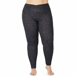 Plus Size Cuddl Duds® Soft Knit Leggings Dark Charcoal -Cuddl Duds Shop unnamed file 2035