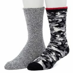 Men's ClimateSmart By Cuddl Duds 2-Pack Camo Super Soft Cozy Crew Socks Black 7 Men's ClimateSmart By Cuddl Duds 2-Pack Camo Super Soft Cozy Crew Socks Black -Cuddl Duds Shop unnamed file 2106