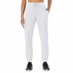 Women's Cuddl Duds® Scrubs Jogger Pants With 3 Pockets Ceil Heather