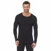 Men's Cuddl Duds® Midweight Waffle Thermal Performance Baselayer Henley Top Blue Heather