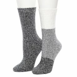 Women's Cuddl Duds 2 Pair Pack Colorblock Cable Rib Crew Socks Nostalgia Rose -Cuddl Duds Shop unnamed file 2156