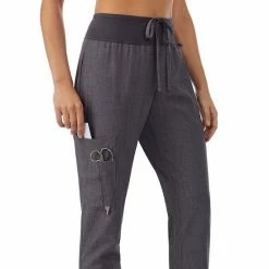 Petite Cuddl Duds® Scrubs Jogger Pants With 3 Pockets Ceil Heather -Cuddl Duds Shop unnamed file 2165