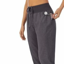 Petite Cuddl Duds® Scrubs Jogger Pants With 3 Pockets Ceil Heather -Cuddl Duds Shop unnamed file 2166