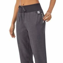 Petite Cuddl Duds® Scrubs Classic Pants Charcoal Heather Gray -Cuddl Duds Shop unnamed file 2190