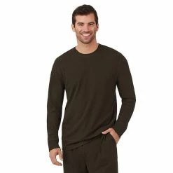 Men's Cuddl Duds® Midweight Waffle Thermal Relaxed-Fit Top Black -Cuddl Duds Shop unnamed file 2221