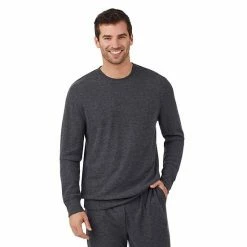 Men's Cuddl Duds® Midweight Waffle Thermal Relaxed-Fit Top Black -Cuddl Duds Shop unnamed file 2222