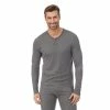 Men's Cuddl Duds® Heavyweight ProExtreme Performance Baselayer Henley Top Charcoal Heather