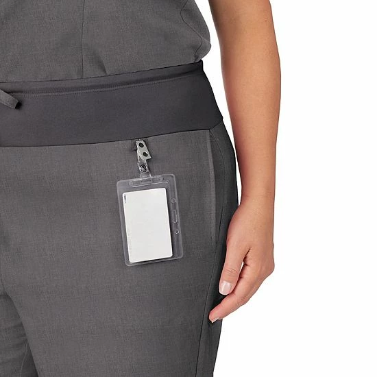 Plus Size Cuddl Duds® Scrubs Classic Pants Navy Heather 3 Plus Size Cuddl Duds® Scrubs Classic Pants Navy Heather - Image 3