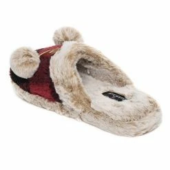 Women's Cuddl Duds® Printed Plaid Sherpa Scuff With Faux Fur Lining & Pom Poms Slippers Black Plaid -Cuddl Duds Shop unnamed file 2336
