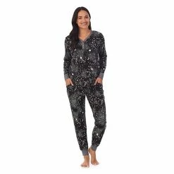 Women's Cuddl Duds® Henley Pajama Top And Banded Bottom Pajama Pants Sleep Set Blue Dog -Cuddl Duds Shop unnamed file 24