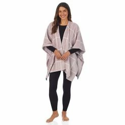 Women's Cuddl Duds® Double Plush Reversible Wrap Brown Animal -Cuddl Duds Shop unnamed file 246