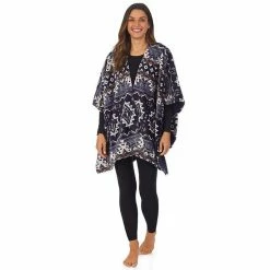 Women's Cuddl Duds® Double Plush Reversible Wrap Brown Animal -Cuddl Duds Shop unnamed file 247