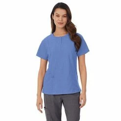 Women's Cuddl Duds® Scrubs Henley Top With 2 Pockets Black -Cuddl Duds Shop unnamed file 2478