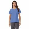 Petite Cuddl Duds® Scrubs Classic V-Neck Top Cameo Pink Heather