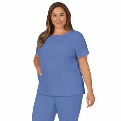 Plus Size Cuddl Duds® Scrubs Henley Top With 2 Pockets Charcoal Heather Gray 15 Plus Size Cuddl Duds® Scrubs Henley Top With 2 Pockets Charcoal Heather Gray -Cuddl Duds Shop unnamed file 2543