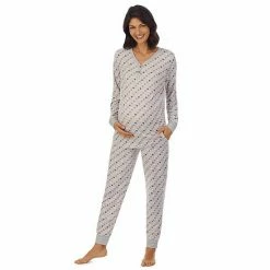 Maternity Cuddl Duds® Henley Pajama Top & Jogger Pajama Pants Set Black Stars -Cuddl Duds Shop unnamed file 2560