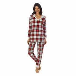 Maternity Cuddl Duds® Velour Fleece V-Neck Pajama Top & Pajama Jogger Pants Sleep Set Mint Dogs -Cuddl Duds Shop unnamed file 2567