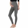 Maternity Cuddl Duds® Fleecewear With Stretch Leggings Charcoal