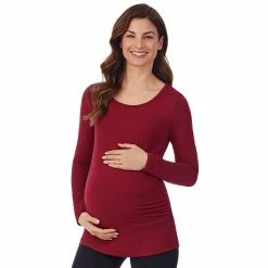 Maternity Cuddl Duds® Softwear With Stretch Ballet Neck Top Black -Cuddl Duds Shop unnamed file 2630