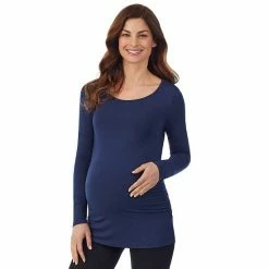 Maternity Cuddl Duds® Softwear With Stretch Ballet Neck Top Black -Cuddl Duds Shop unnamed file 2633