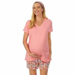 Maternity Cuddl Duds® 3-piece Headband, Pajama Top, & Pajama Boxer Shorts Set Tropical -Cuddl Duds Shop unnamed file 2651