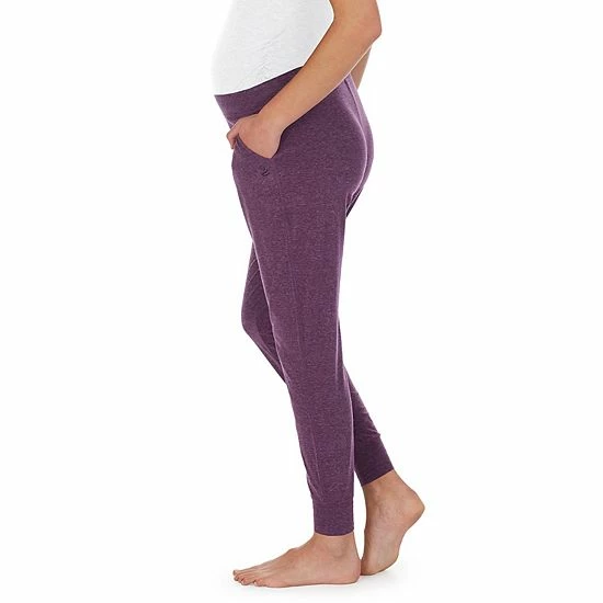 Maternity Cuddl Duds® Pajamas: Essential Banded Bottom Sleep Pants Navy 3 Maternity Cuddl Duds® Pajamas: Essential Banded Bottom Sleep Pants Navy - Image 3