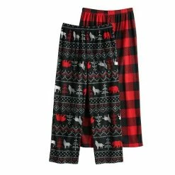 Cuddl Duds Boys 6-16 Cuddle Duds 2-Pack Pajama Pants Blue Plaid -Cuddl Duds Shop unnamed file 2692