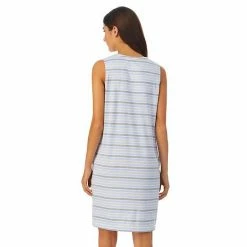 Women's Cuddl Duds® Far-Infrared Enhance Sleeveless Sleepshirt Gray Stripe -Cuddl Duds Shop unnamed file 2745
