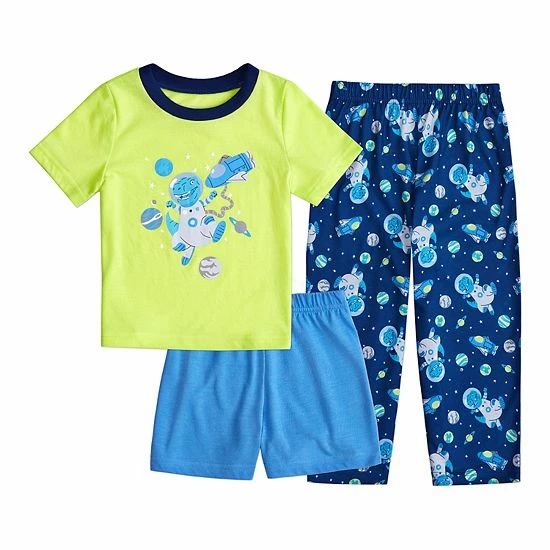 Toddler Boy Cuddl Duds® Dinosaur Astronaut Pajama Set 1 Toddler Boy Cuddl Duds® Dinosaur Astronaut Pajama Set