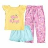 Toddler Girl Cuddl Duds® 3 Piece Bee Kind Pajama Set