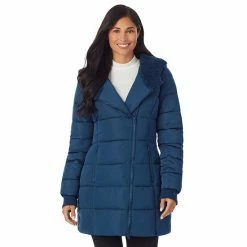 Women's Cuddl Duds Long Hooded Puffer Coat Denim Blue 23 Women's Cuddl Duds Long Hooded Puffer Coat Denim Blue -Cuddl Duds Shop unnamed file 353
