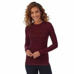 Women's Cuddl Duds® Softwear With Stretch Long Sleeve Crewneck Top Red Buffalo 24 Women's Cuddl Duds® Softwear With Stretch Long Sleeve Crewneck Top Red Buffalo -Cuddl Duds Shop unnamed file 37
