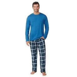 Men's Cuddl Duds Classic Pajama Set Grey Heather Grid -Cuddl Duds Shop unnamed file 376
