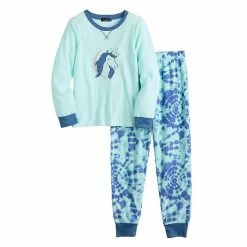 Girls 4-12 Cuddl Duds Pajama Set Rainbow -Cuddl Duds Shop unnamed file 386