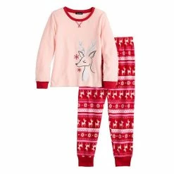 Girls 4-12 Cuddl Duds Pajama Set Rainbow -Cuddl Duds Shop unnamed file 388