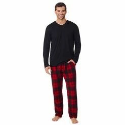 Men's Cuddl Duds® Cabin Fleece Pajama Set Navy Plaid -Cuddl Duds Shop unnamed file 401