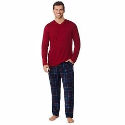 Men's Cuddl Duds® Cabin Fleece Pajama Set Navy Plaid -Cuddl Duds Shop unnamed file 404
