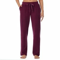 Women's Cuddl Duds® Fleecewear With Stretch Lounge Pants Charcoal Heather -Cuddl Duds Shop unnamed file 435