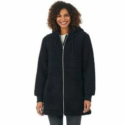 Women's Cuddl Duds Cozy Sherpa Hooded Anorak Jacket Sage -Cuddl Duds Shop unnamed file 471
