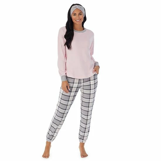 Petite Cuddl Duds 3-pc. Stretch Fleece Long Sleeve Pajama Top, Pajama Pants & Headband Set Multi Blue Southwester 11 Petite Cuddl Duds 3-pc. Stretch Fleece Long Sleeve Pajama Top, Pajama Pants & Headband Set Multi Blue Southwester - Image 11