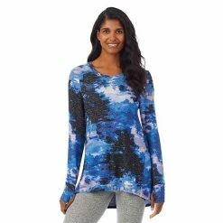 Women's Cuddl Duds® Soft Knit Long Sleeve Tunic Top Marled Viridian Green -Cuddl Duds Shop unnamed file 532